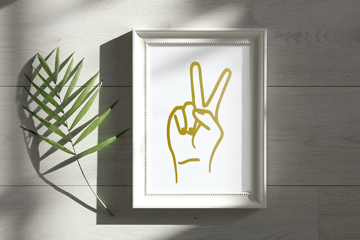 ASL SVG Bundle American Sign Hands, an Education Illustration by InkCloudDesign (Photo 6 of 14)