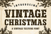 Vintage Christmas Font, a Script Font by Coco Bloom (Thumbnail 1 of 6)