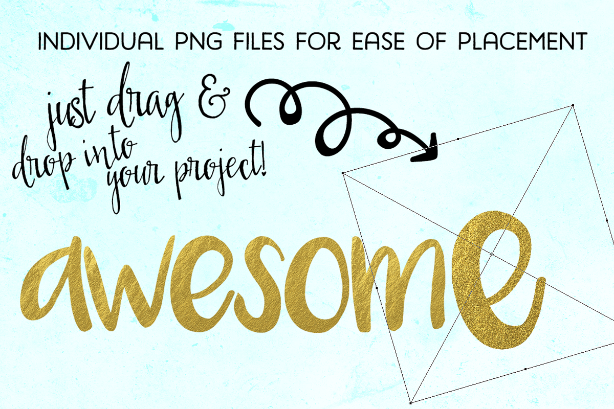 Gold Foil Alphabet Letters UPDATED, a Graphic by Jodi Van der Kruik (Photo 2 of 6)