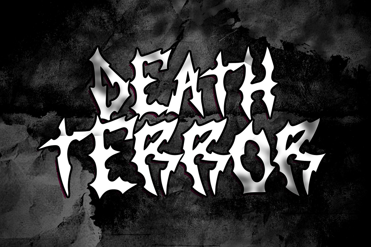 Blackened Rumbling Black Metal Rough, a Blackletter Font by dansdesign (Photo 8 of 12)