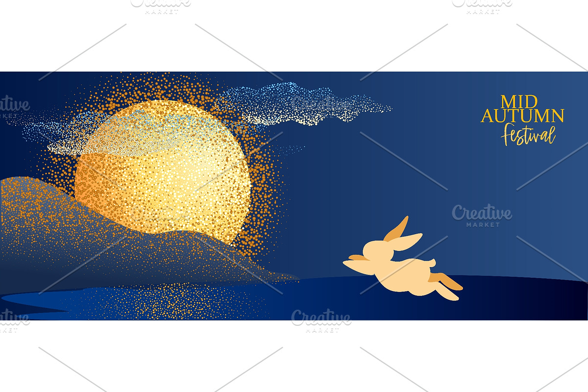 Mid-Autumn Festival Illustration, a Seasonal Illustration by Valenty (Photo 1 of 3)