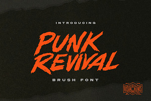 Punk Revival- Brush Font