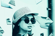 Portrait Broken Glass Photo Effect, an Action Add-On by Photoshop Action (Thumbnail 5 of 11)