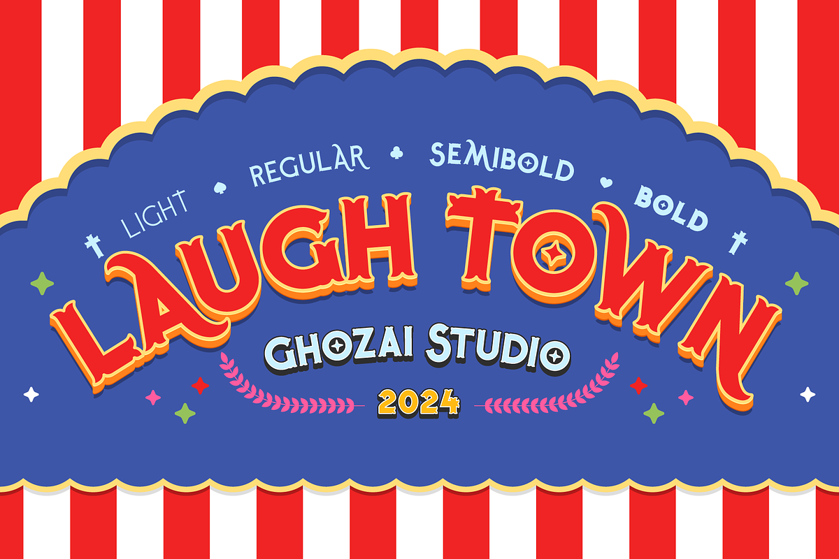 Laugh Tale - Display font, a Serif Font by ghozai studio (Photo 1 of 8)