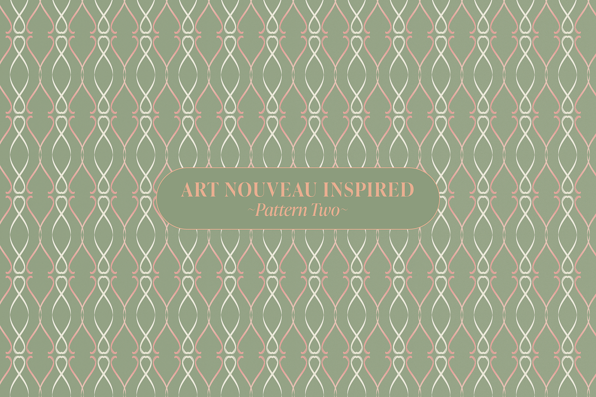 Art Deco & Art Nouveau Patterns, a Pattern Graphic by Shrishti Vajpai (Photo 4 of 16)
