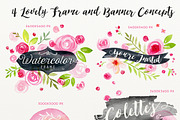 HAND PAINTED WATERCOLOR FLORAL PACK, a Work Illustration by Mxtama (Thumbnail 4 of 6)