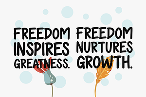 Embrace Freedom Typeface