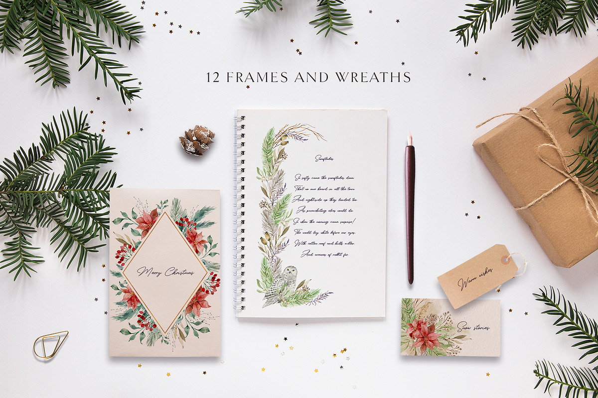 Snow stories - watercolor collection, an Animal Illustration by long summer (Photo 6 of 17)