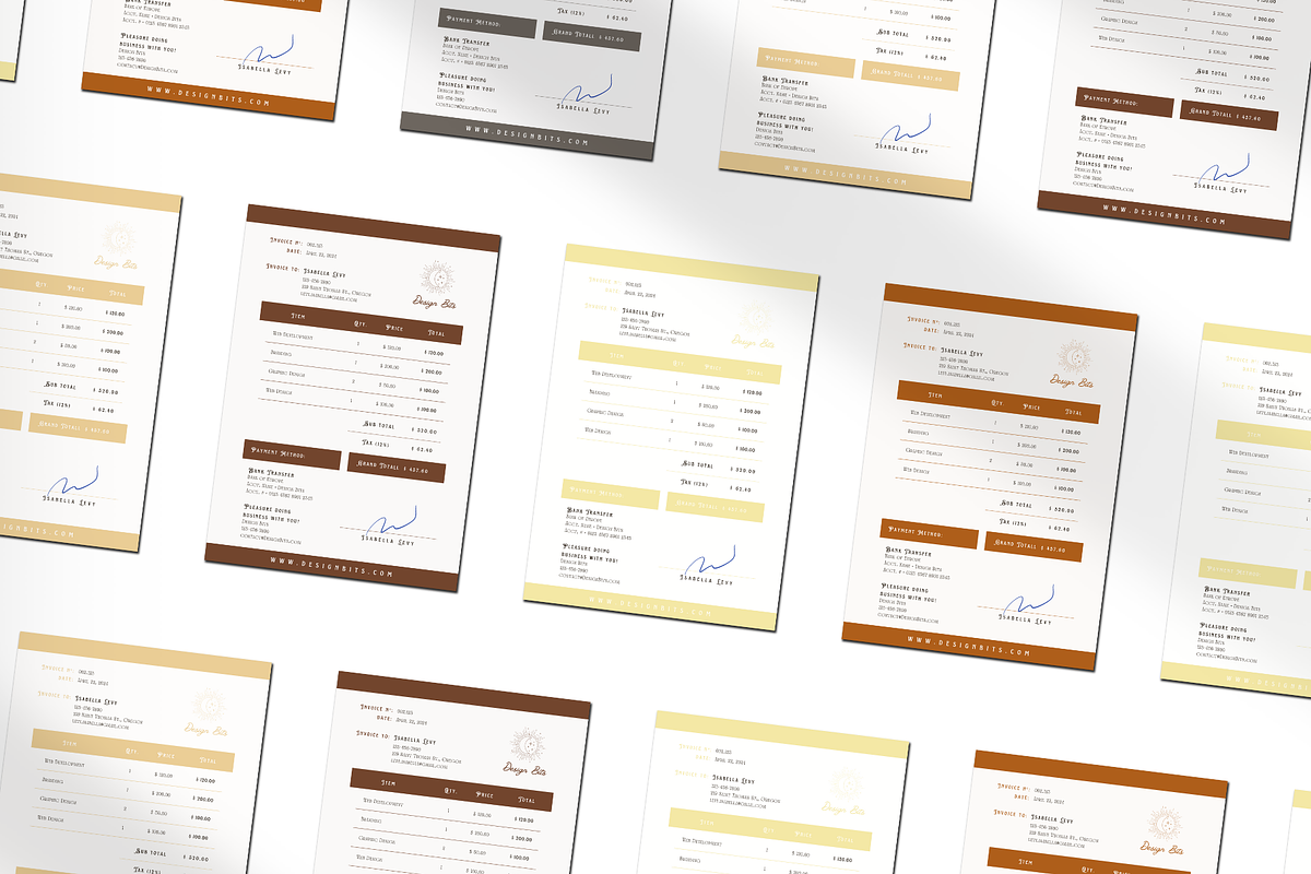 INVOICE CANVA TEMPLATE, a Print Template by The Little Lily Studio (Photo 4 of 5)