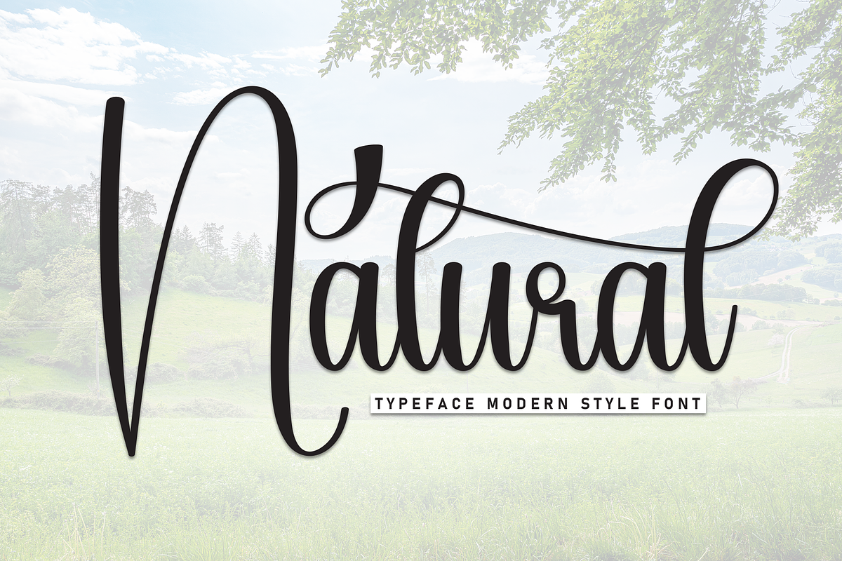 Natural | Script Font, a Handwritten Font by Scratchones | Creative Market