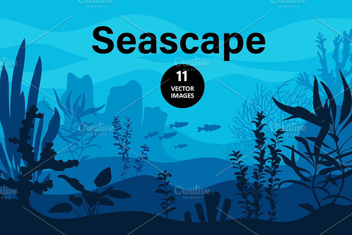 Seascapes. Collection, a Decorative Illustration by Yulia Ogneva (Photo 1 of 4)
