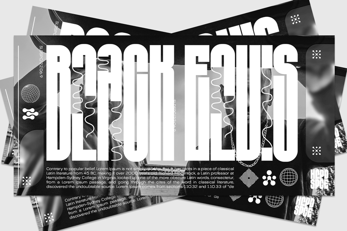 HS Monsnow - An Experimental Sans, a Sans Serif Font by Helipad Space (Photo 6 of 16)