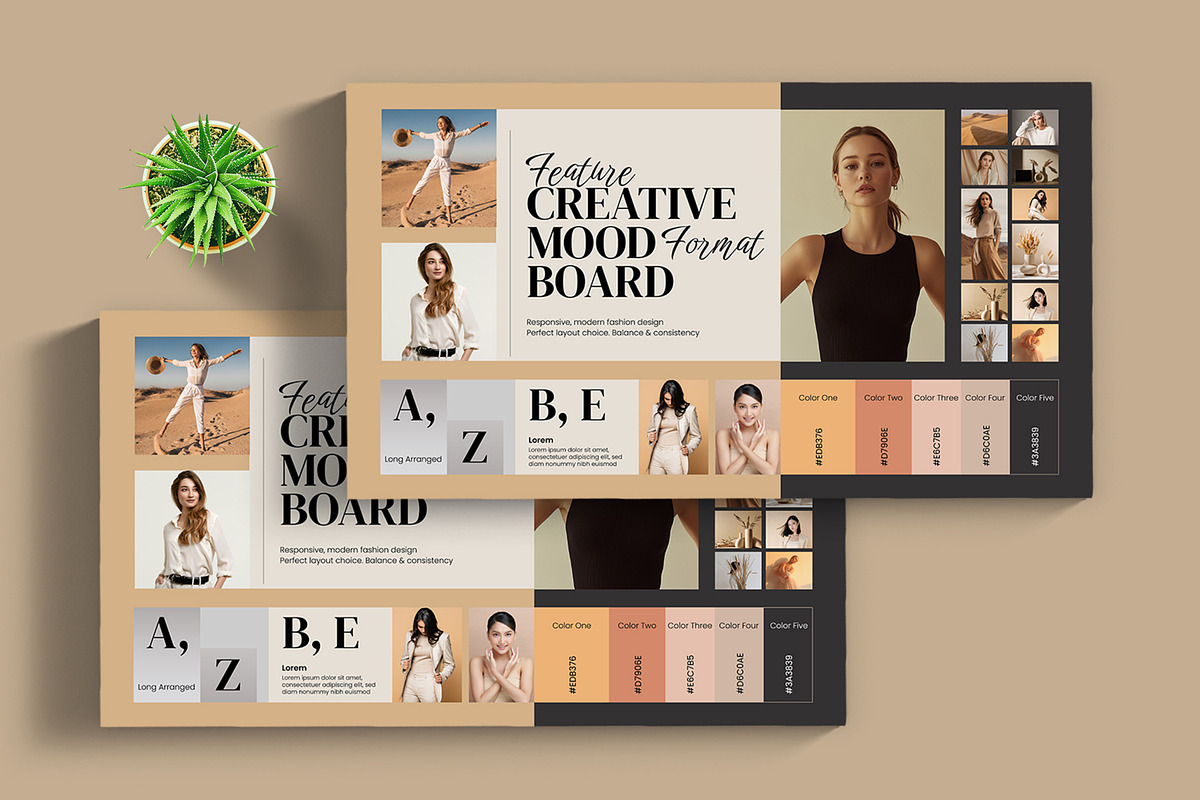 Creative Mood Board Layout, an UI Kit Template by ContestDesign (Photo 1 of 3)