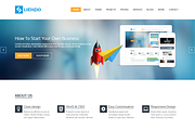 Liendo – Landing Page Template, a Bootstrap Template by HasThemes (Thumbnail 1 of 2)