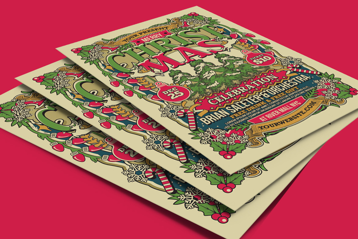 Christmas Flyer Templates, a Flyer Template by Muhamad Iqbal hidayat (Photo 3 of 4)