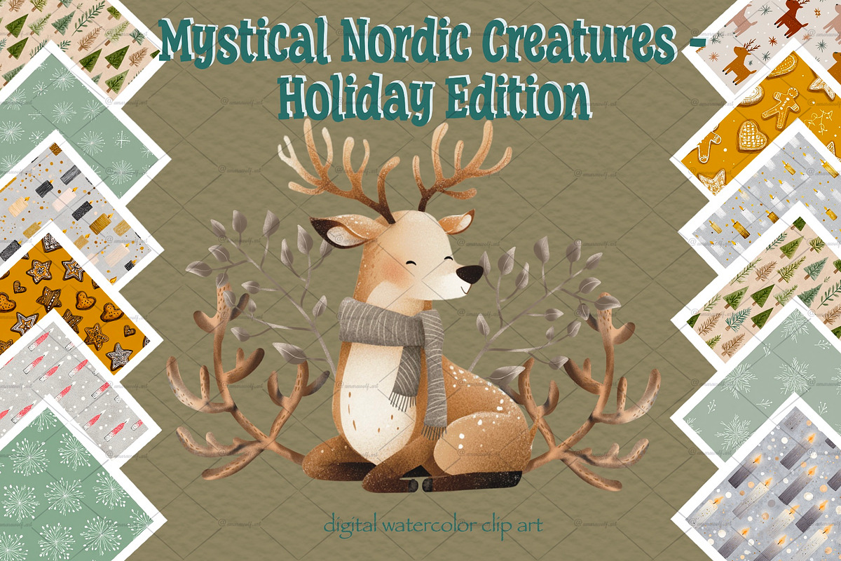 Mystical Nordic Creatures – Holiday, an Illustration by Amarawolf's Art (Photo 1 of 17)