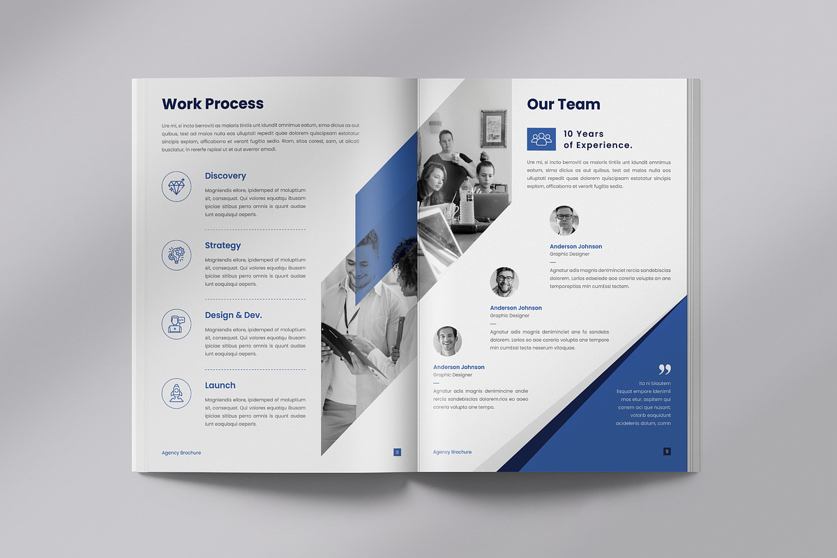 Abstract Brochure | Canva, InDesign, a Brochure Template by Orcshape Studio (Photo 6 of 10)