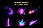 Stylized Dark Magic Overlay Effects, an Object Graphic by Mikel Blazgad (Thumbnail 4 of 9)