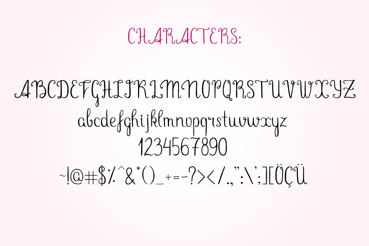Shy Princess Decorative Font preview 5