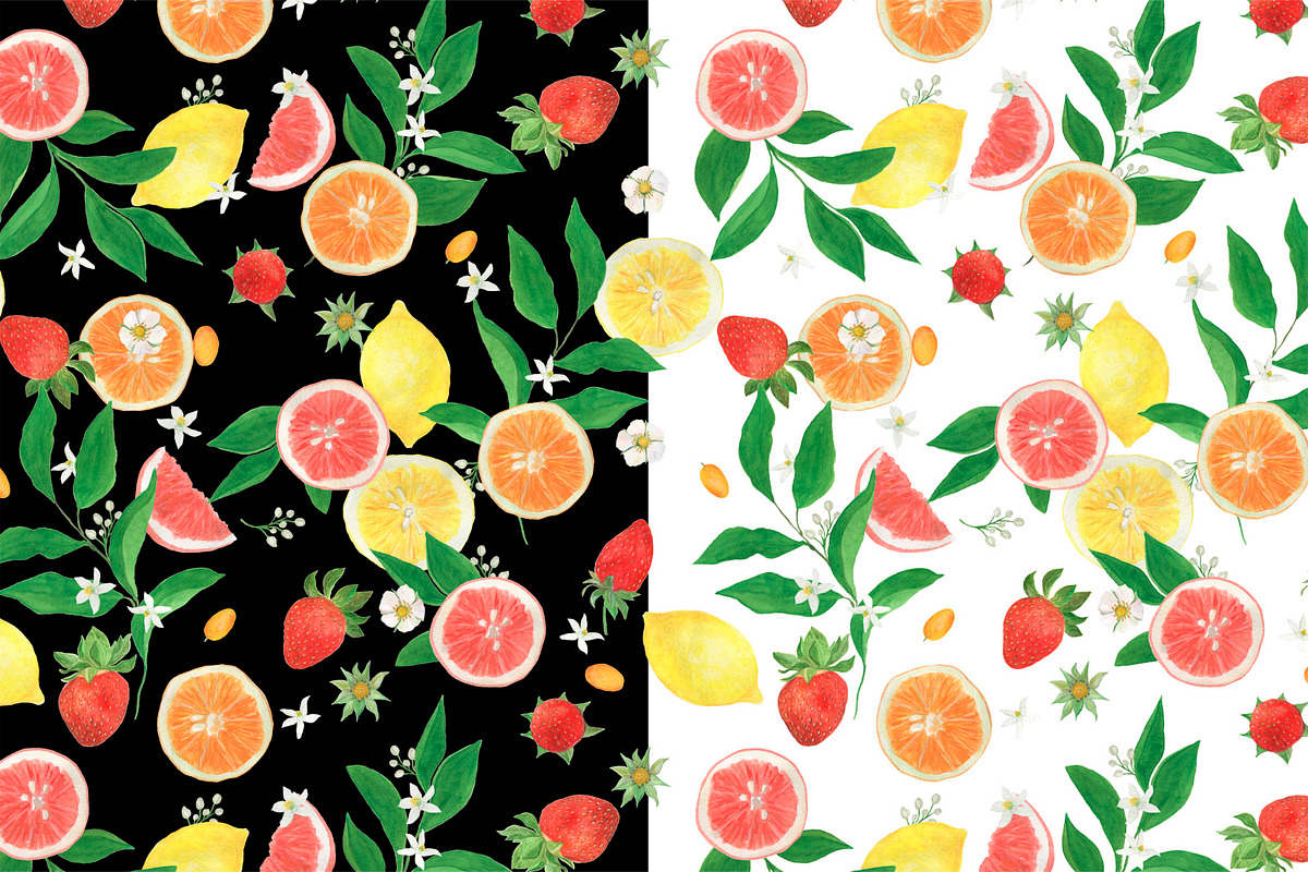 Citrus collection, a Pattern Graphic by ramika (Photo 3 of 9)