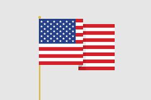 Vector USA flag