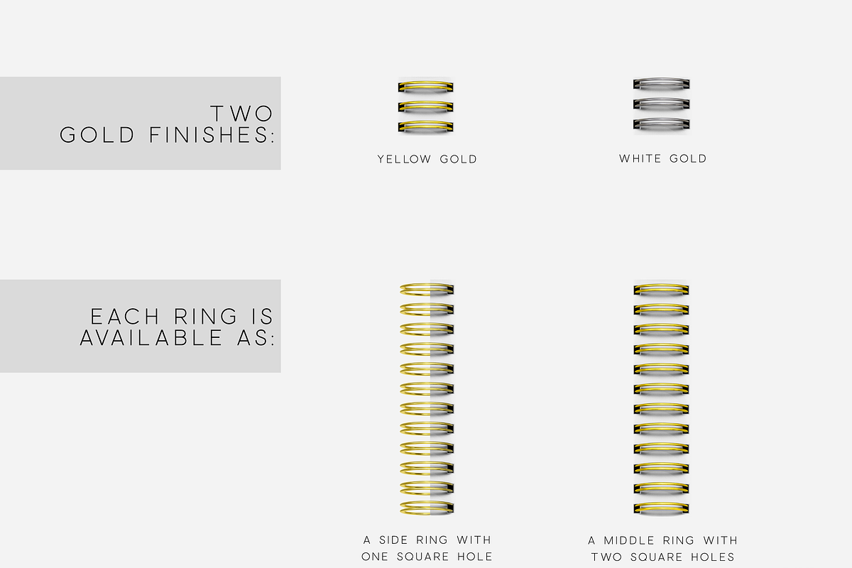 Spiral Digital Binder Rings in Gold