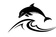 dolphin jumping silhouettes, an Illustration by Amazin_art (Thumbnail 6 of 31)