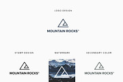 Mountain Minimal Geometric Logo, a Branding & Logo Template by Brand Society (Thumbnail 3 of 4)