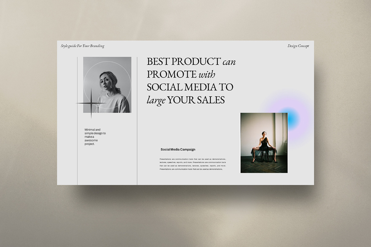 Nineties Brand Media Kit Powerpoint, a Presentation Template by Dirtytemp Studio (Photo 2 of 11)