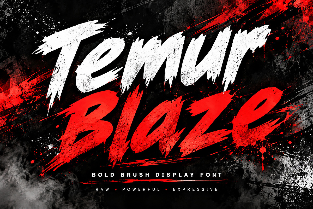 Temur Blaze, a Script Font by Wow Magic (Photo 1 of 4)