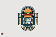 Badge Logo or Burger Fast Food Badge, a Branding & Logo Template by C-Kav (Thumbnail 3 of 5)