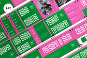 Pink Green Brand Power Point, a Presentation Template by graphicook (Thumbnail 1 of 4)