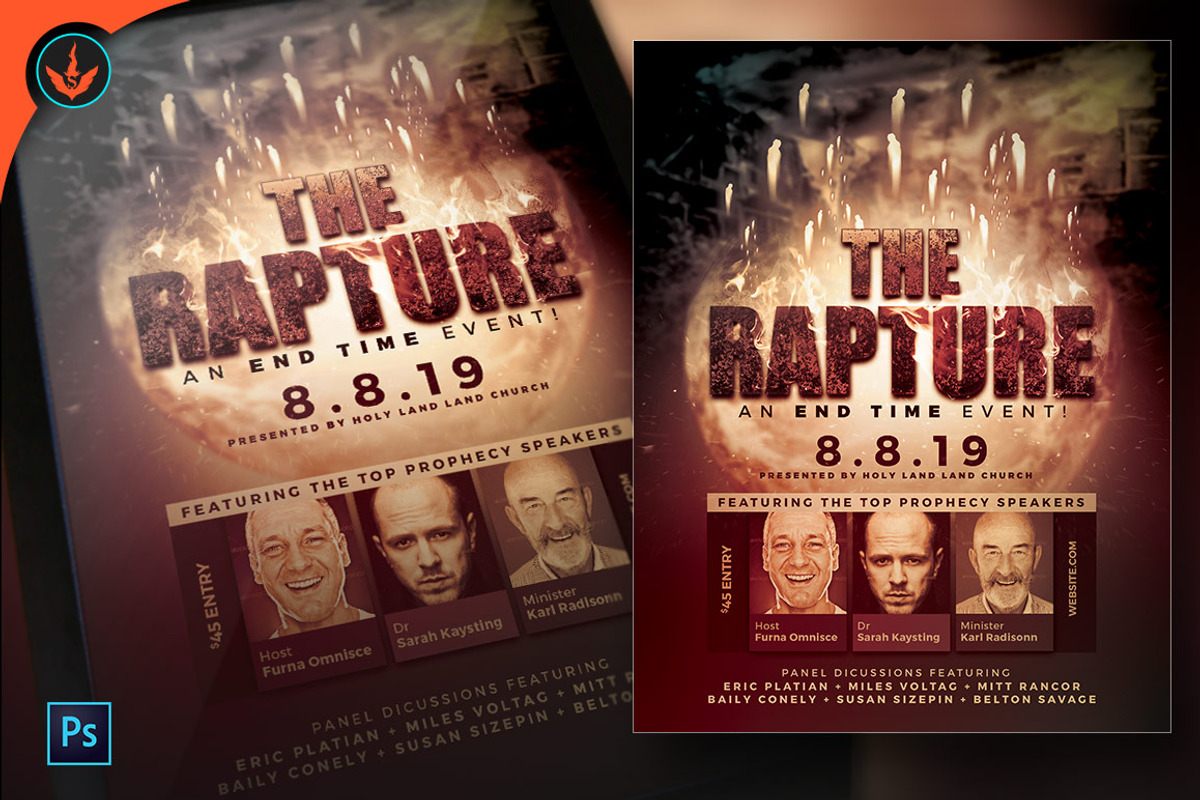 The Rapture Flyer Template, a Flyer Template by SeraphimChris