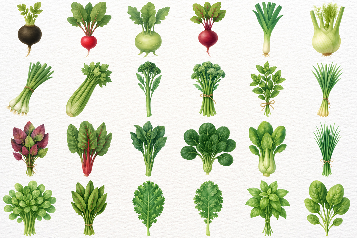 Vegetables Clipart Farm Kitchen PNG, a Food Illustration by SugarCloudStudioArt (Photo 5 of 7)