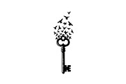 50 Flying Keys Silhouette Vector Bun, an Illustration by Designs_River (Thumbnail 16 of 51)