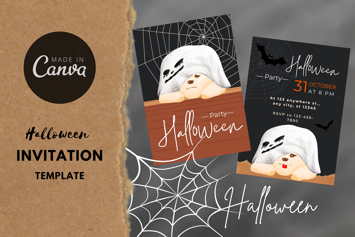 Halloween Party Invitation Template, an Invitation Template by Thursdaypaper (Photo 5 of 5)