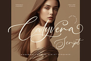 Calyvera – Quiet Signature Script, a Script Font by Inviline.co (Thumbnail 1 of 10)