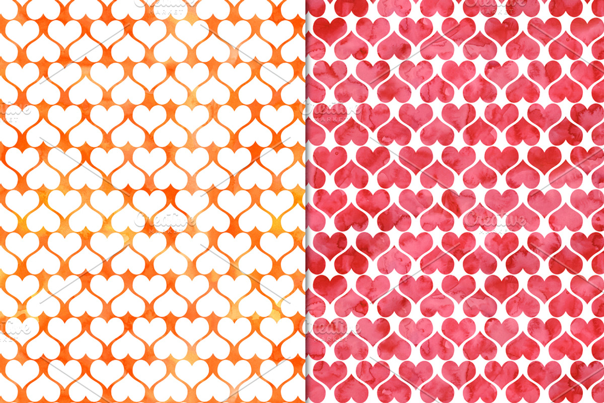 Warm Watercolor Polka Dot Patterns, a Pattern Graphic by Paper Element (Photo 2 of 5)