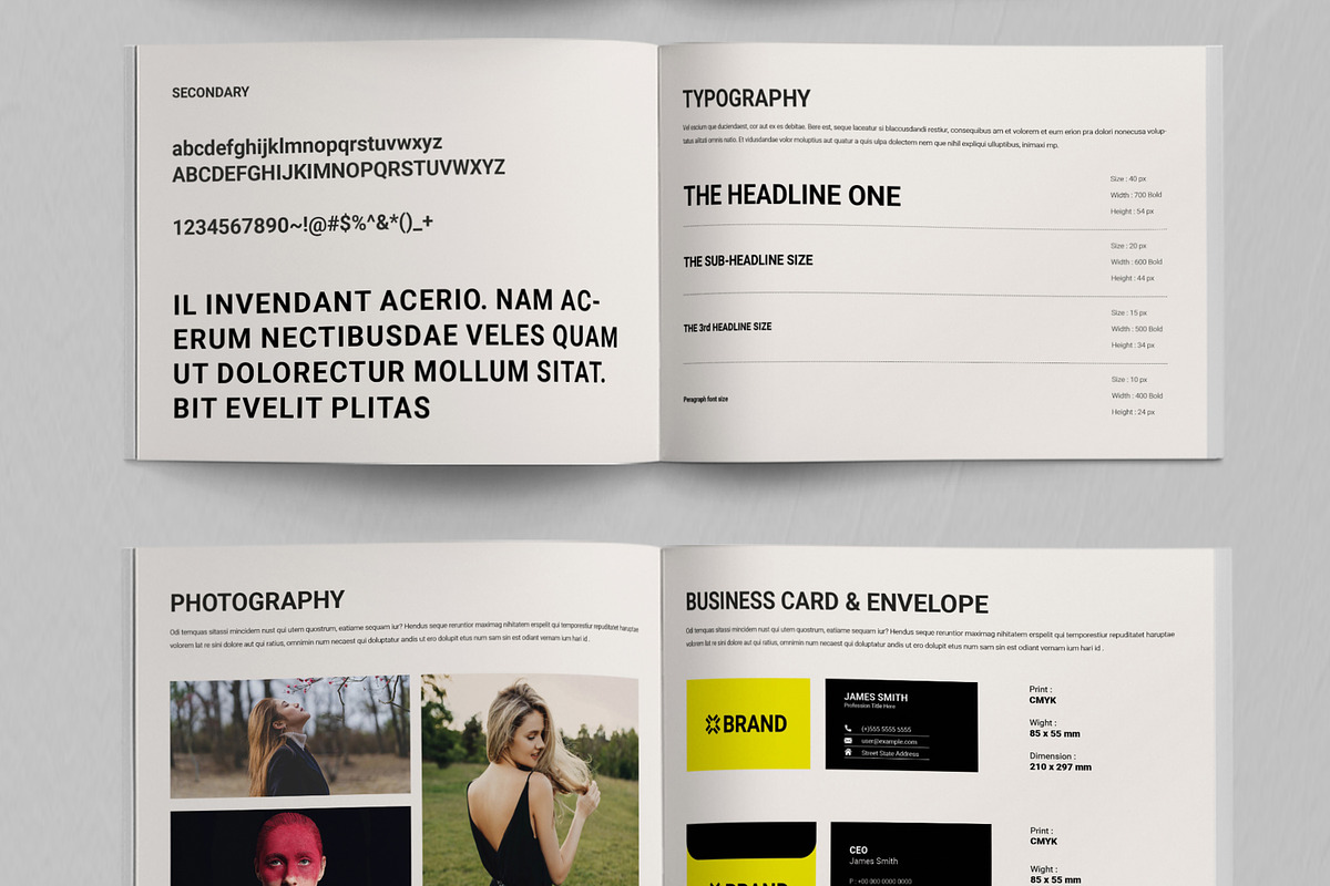 Brand Guideline Template, a Brochure Template by ContestDesign (Photo 5 of 5)