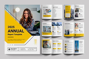 Annual Report Brochure Template, a Brochure Template by ContestDesign