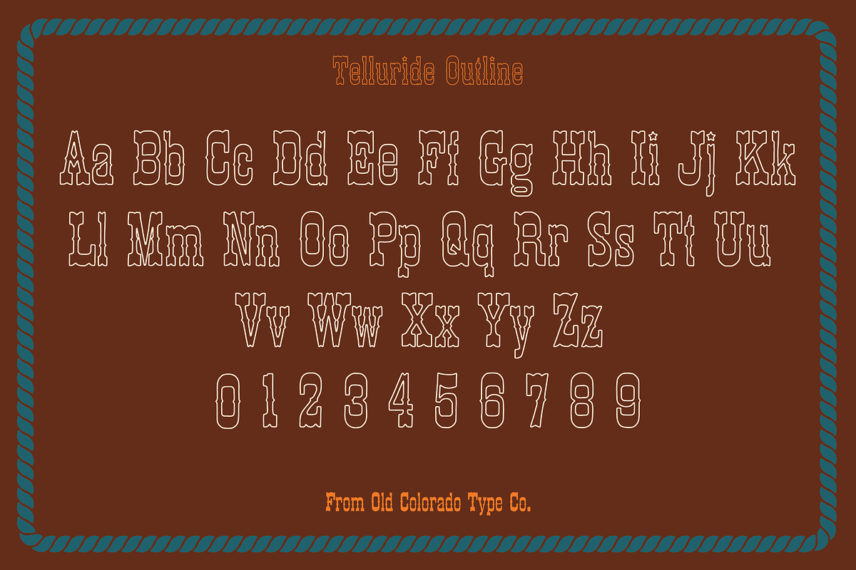 TELLURIDE by Old Colorado Type Co., a Font by Old Colorado Type Co. (Photo 3 of 5)