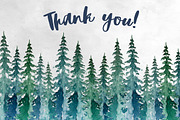 Hand Painted Mountains Clipart, an Illustration by ArtCreationsDesign (Thumbnail 3 of 3)