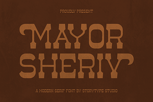 Mayor Sheriv A Modern Serif Font