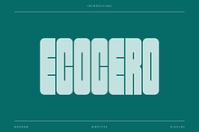 Ecocero - Modern Condensed Typeface