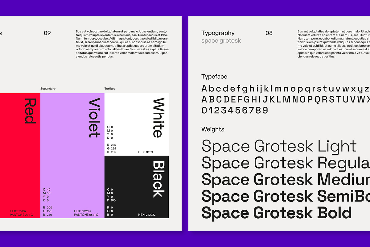Square Brand Guideline Template, a Presentation Template by Fucina™ (Photo 3 of 8)