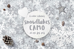 SNOWFLAKES Camo, 6 Color Schemes