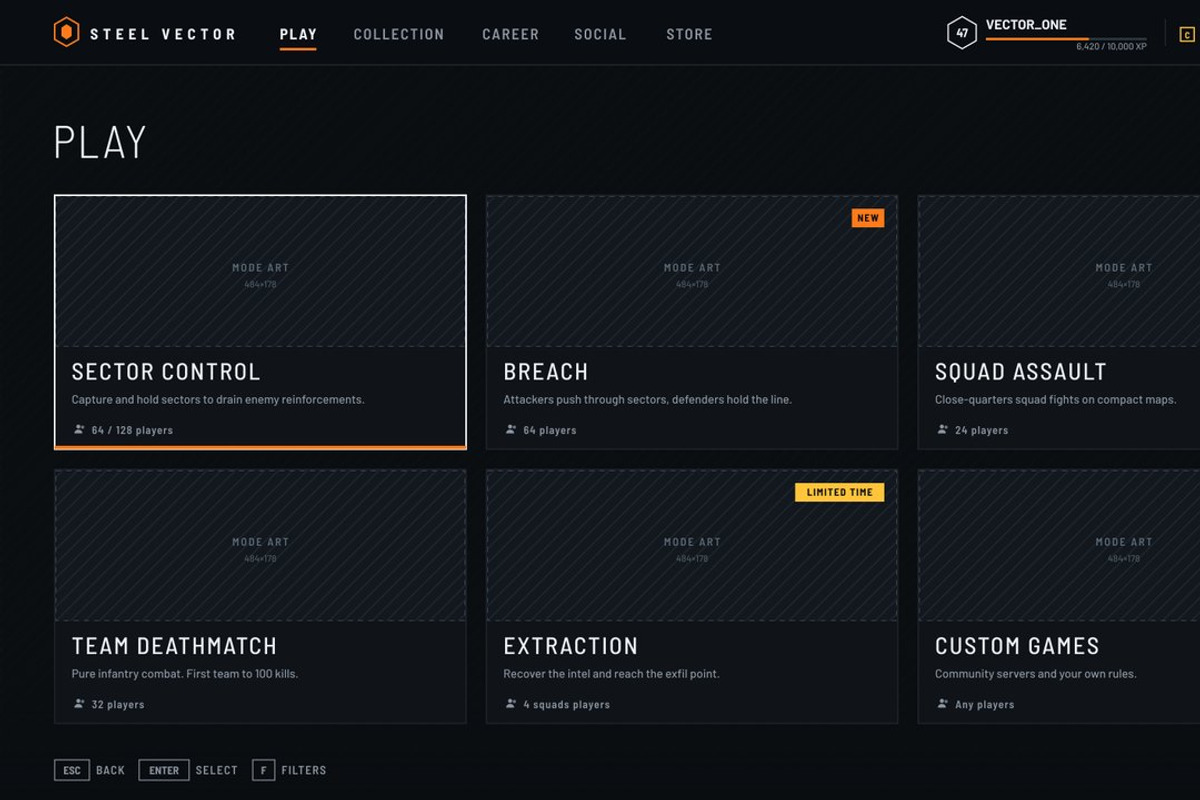 Military FPS Game 100 Screens, an UI Kit Template by pawellpi (Photo 23 of 116)