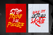 Gangsta Destroyer - Brush Font, a Font by Arterfak Project (Thumbnail 10 of 14)
