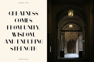 Galerius Display Serif Font