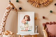 Flower Girls. Watercolor set, a Decorative Illustration by AlineArtStore (Thumbnail 4 of 8)